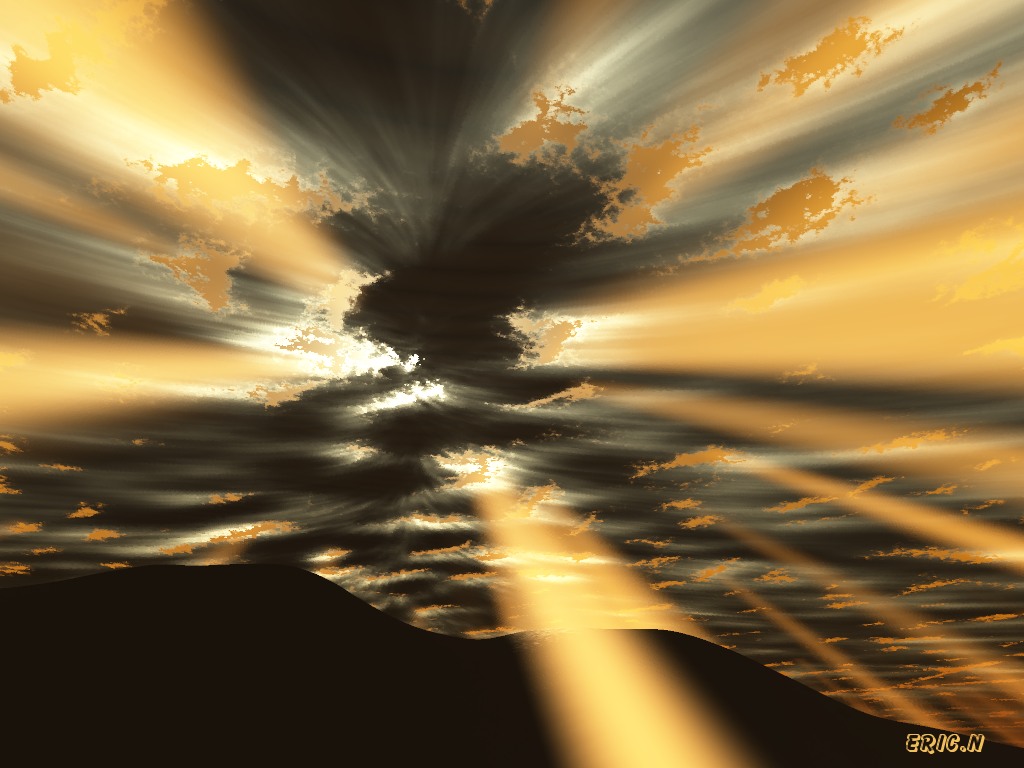 Wallpapers Digital Art 3D - Terragen Effet de rayons