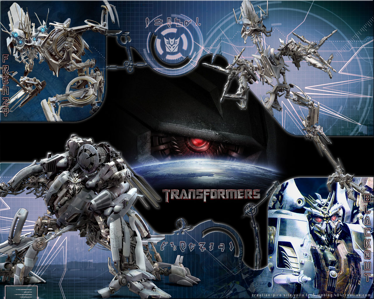 Wallpapers Movies Transformers Frenzy et Blackout