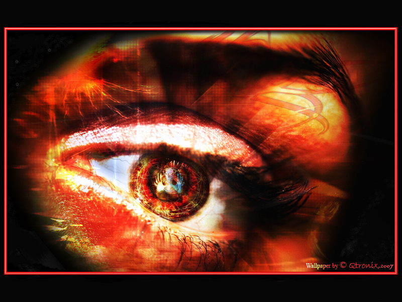 Wallpapers Digital Art Body Art Look To her eye