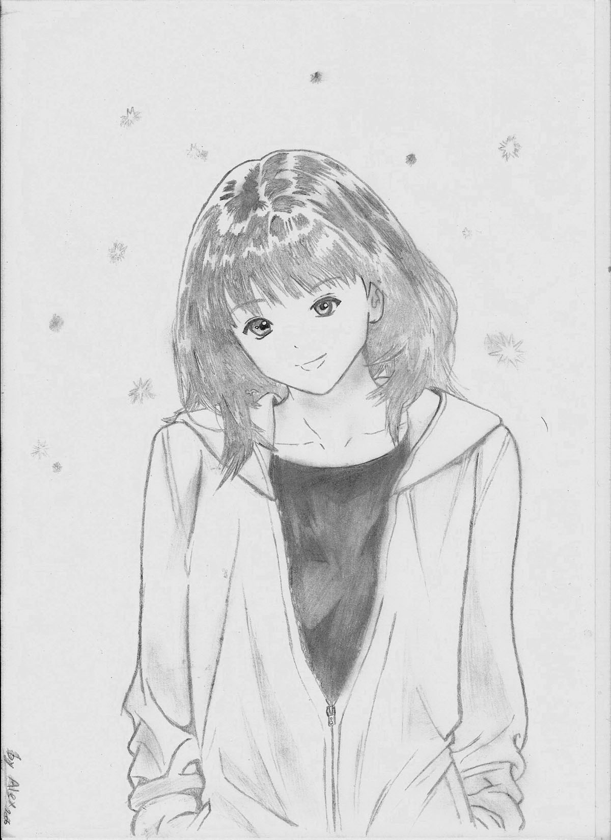 Fonds d'cran Art - Crayon Manga - I''s Iori