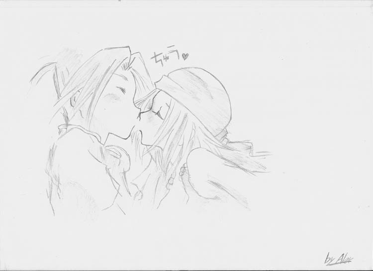 Fonds d'cran Art - Crayon Manga - Shaman King Kiss