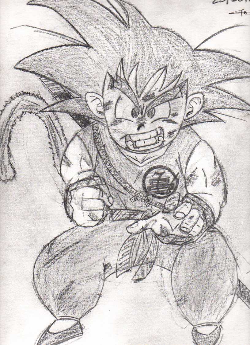 Wallpapers Art - Pencil Manga - Dragon Ball Z sangoku n1