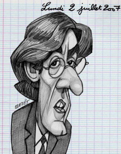 Fonds d'cran Art - Crayon Caricatures Luc Ferry