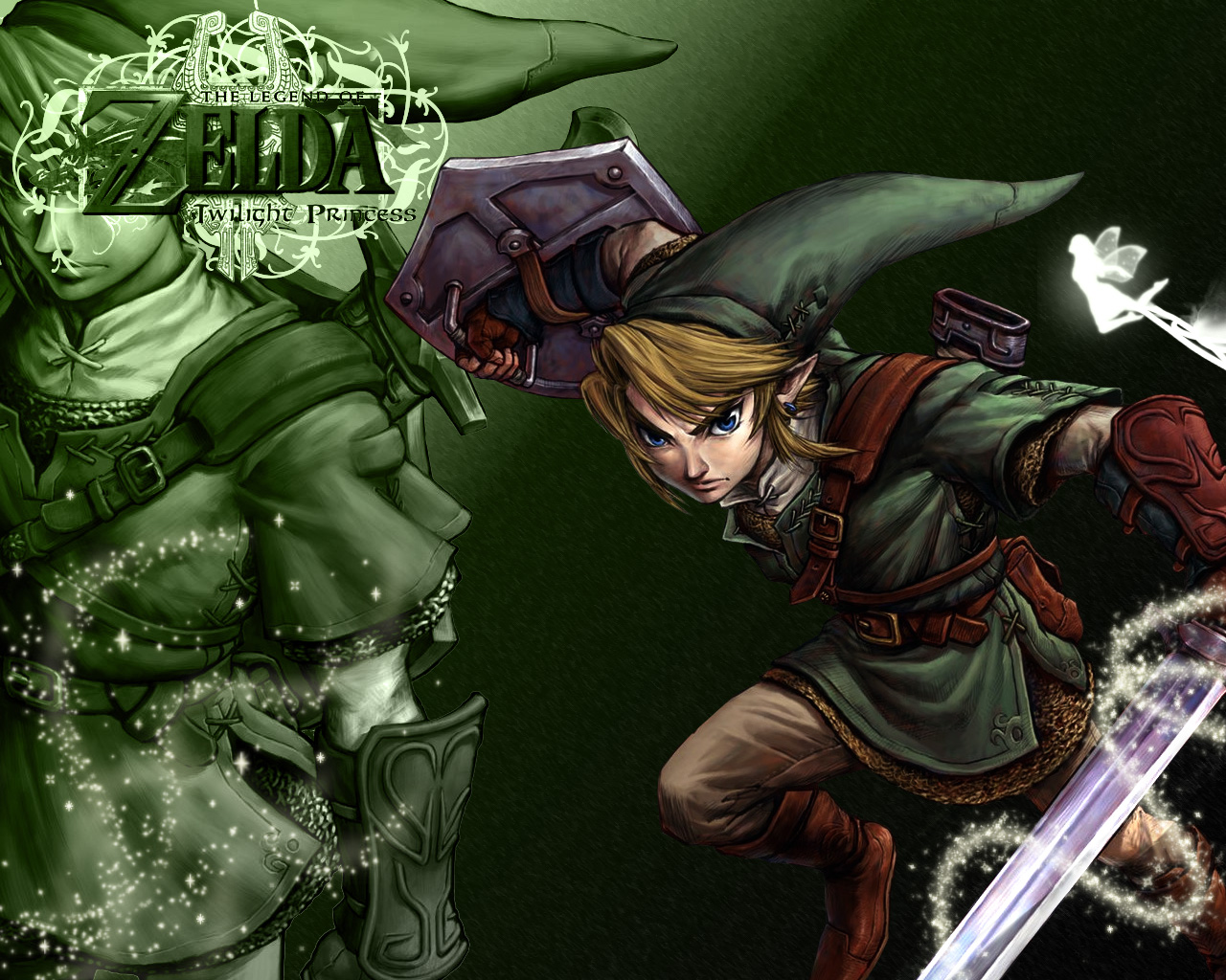 Wallpapers Video Games The Legend of Zelda : Twilight Princess Zelda Green