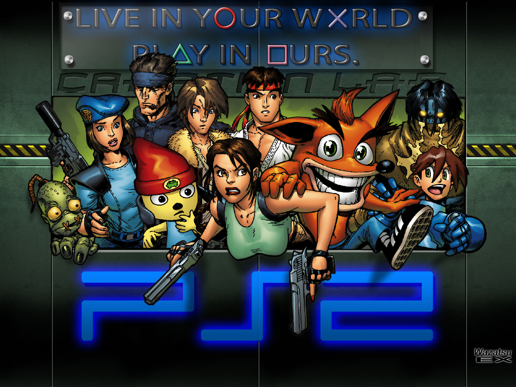 Fonds d'cran Jeux Vido Playstation 2 LIVE IN YOUR WORLD. PLAY IN OURS. FINAL