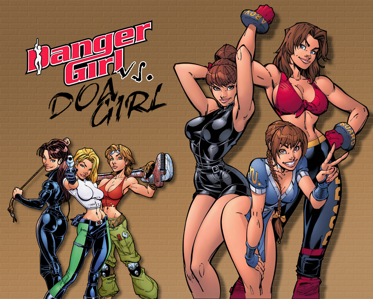 Wallpapers Comics Danger Girl Danger Girl vs. DOA Girl