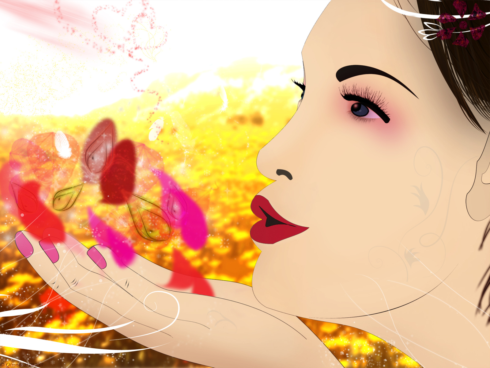 Wallpapers Digital Art Women - Femininity In Love