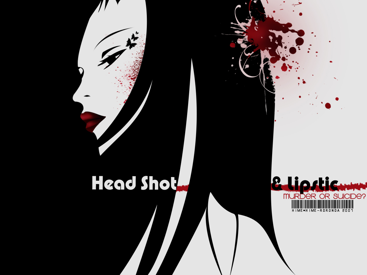 Fonds d'cran Manga Paradise kiss Head shot & Lipstick