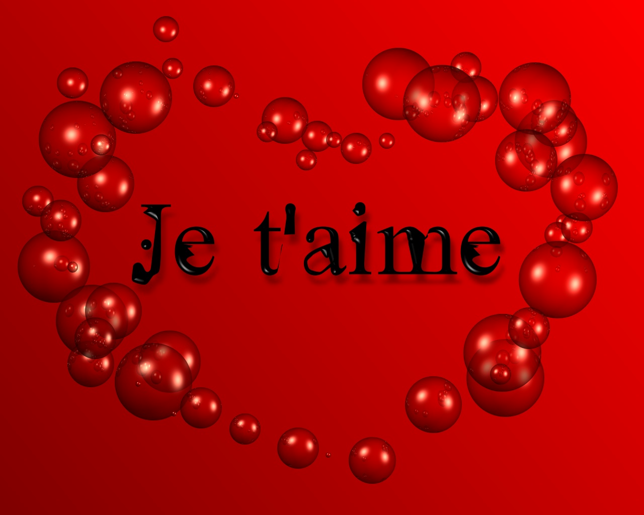 Wallpapers Digital Art Love - Friendship Je t'aime