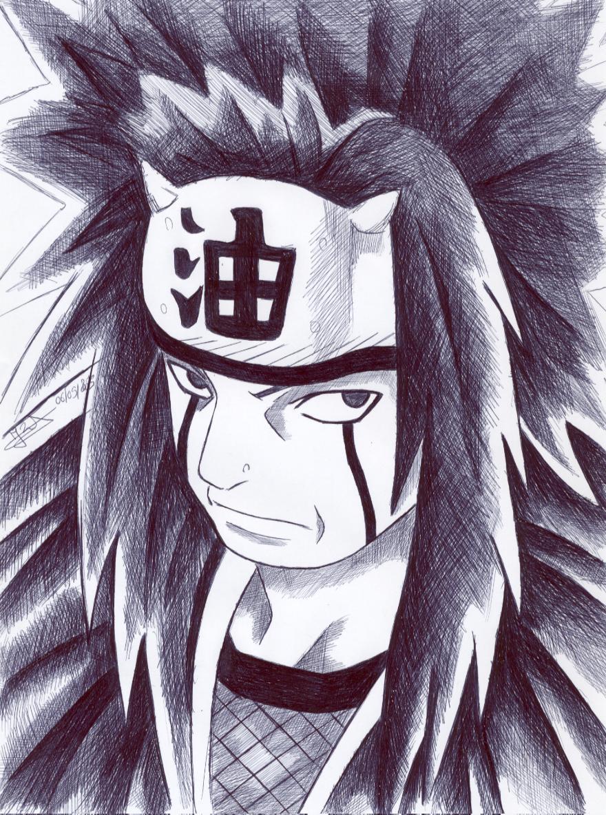 Wallpapers Art - Pencil Manga - Naruto jiraiya