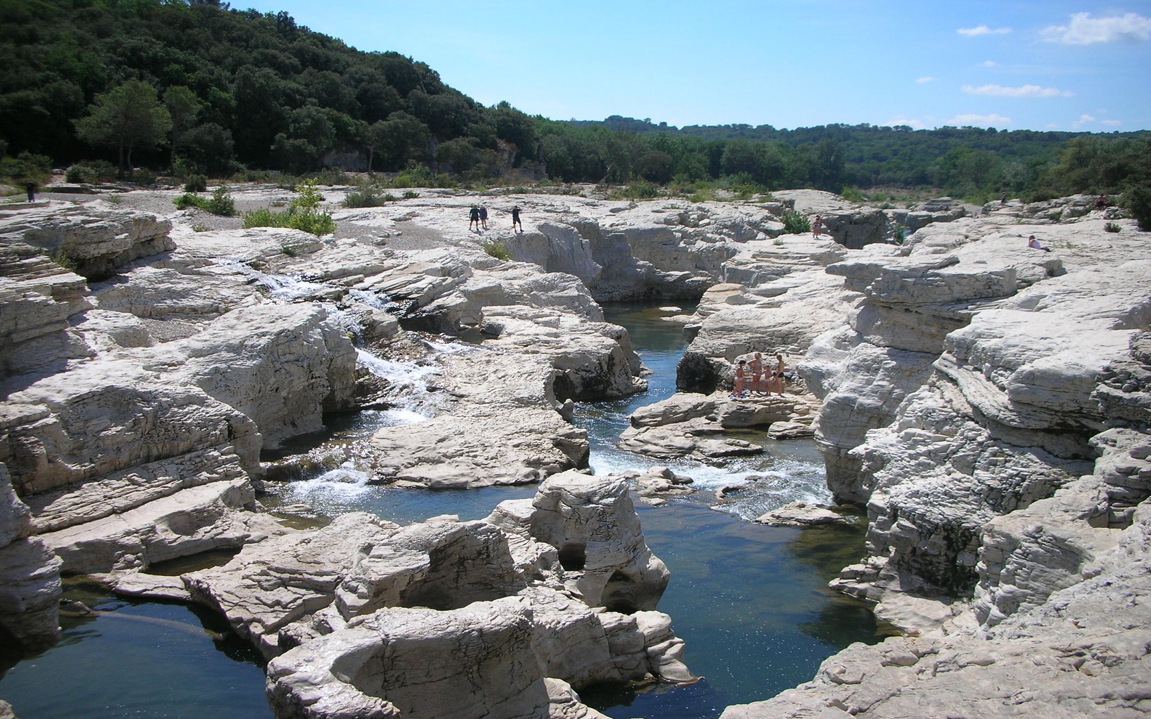 Fonds d'cran Voyages : Europe France > Rhne-Alpes Le Sautadet  : les sauts de la Cze dans le Gard