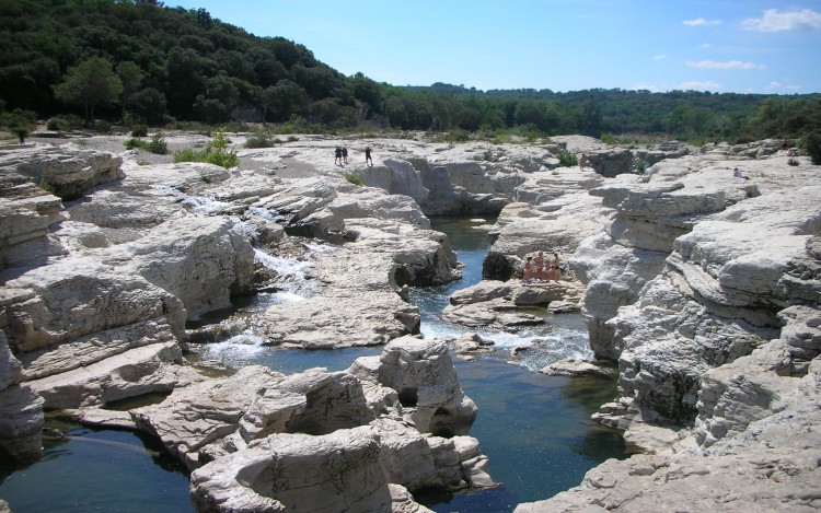 Wallpapers Trips : Europ France > Rhne-Alpes Le Sautadet  : les sauts de la Cze dans le Gard