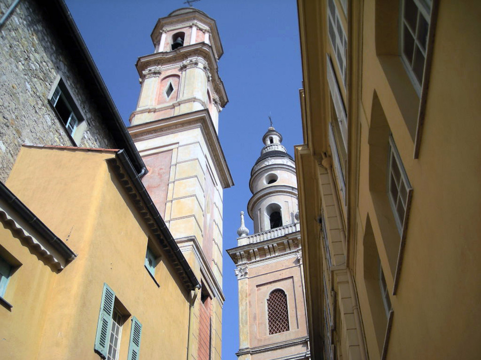 Fonds d'cran Constructions et architecture Edifices Religieux les deux eglises de menton