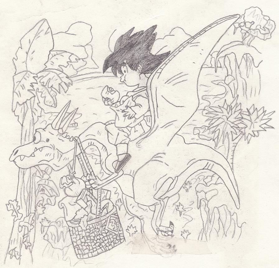 Fonds d'cran Art - Crayon Manga - Dragon Ball Z 