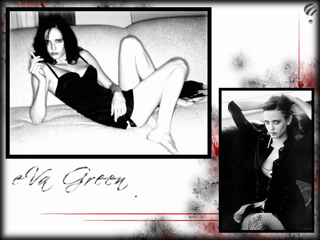 Wallpapers Celebrities Women Eva Green Eva Green black and white