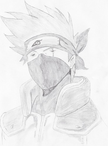 How to draw Kakashi | pencil drawing for beginners step by step | Drawing  for beginners, Naruto drawings, Drawings