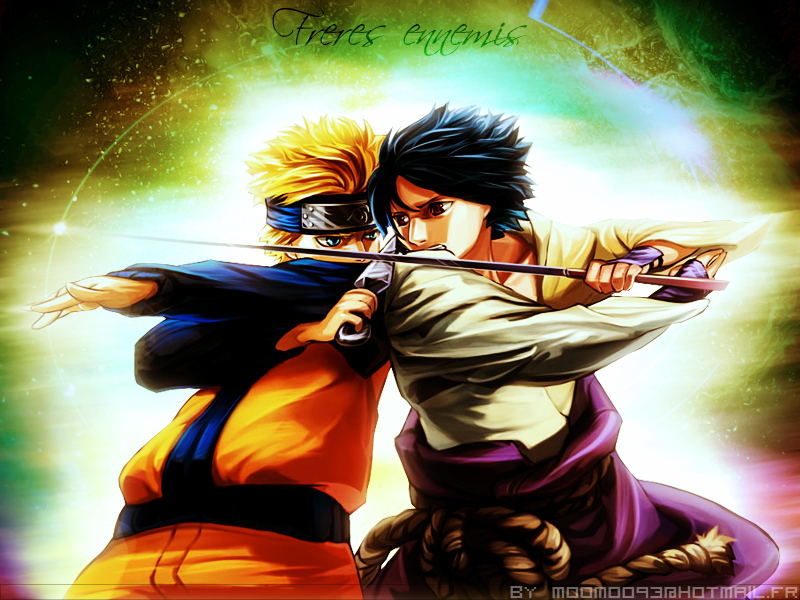 Wallpapers Manga Naruto naruto vs sasuke