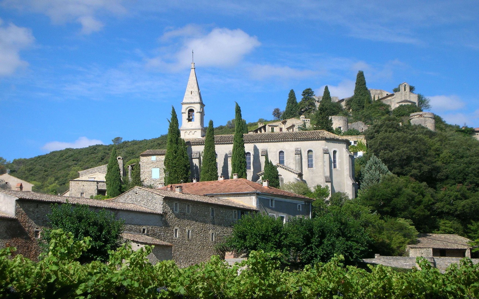 Wallpapers Constructions and architecture Cities - Towns Village de la Roque sur Cze dans l'Ardche