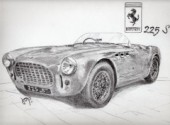 Fonds d'cran Art - Crayon Ferrari 225s