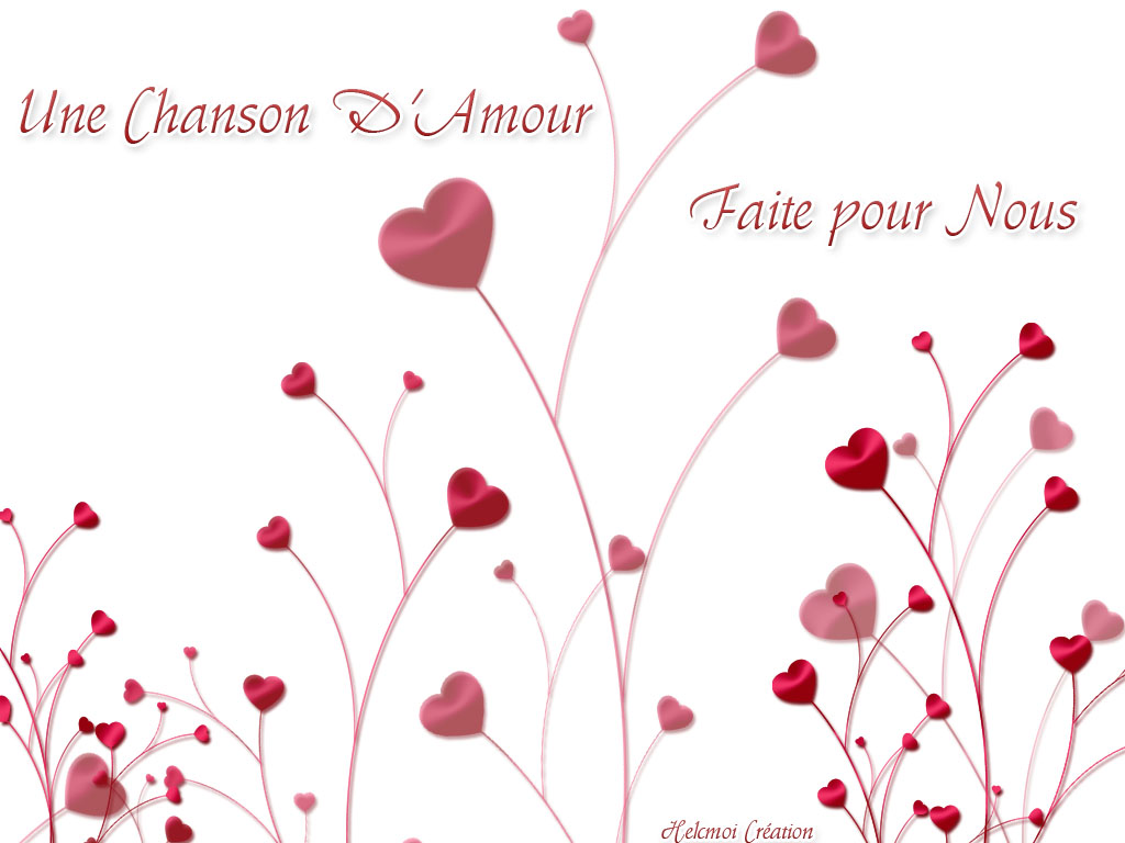 Fonds d'cran Art - Numrique Amour, amiti Une chanson d'amour