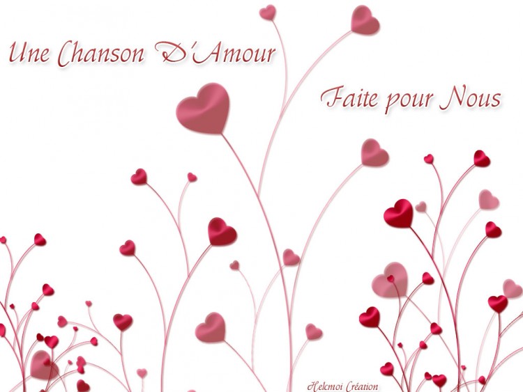 Fonds d'cran Art - Numrique Amour, amiti Une chanson d'amour