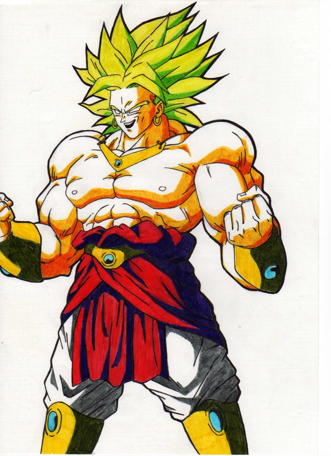 Fonds d'cran Art - Crayon Manga - Dragon Ball Z broly