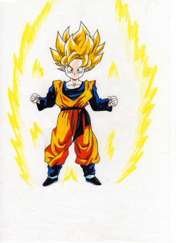 Wallpapers Art - Pencil Manga - Dragon Ball Z sangoten