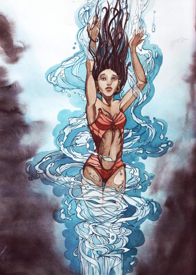 Wallpapers Art - Painting Characters la jeune fille de l'eau ^^