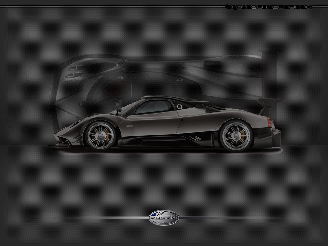 Fonds d'cran Voitures Pagani Pagani Zonda R - latral carbone