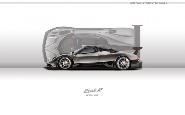 Wallpapers Cars Pagani WIDE - Pagani Zonda R - latral