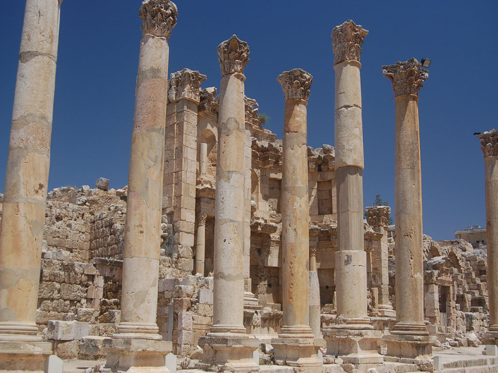 Wallpapers Constructions and architecture Ruins temple romain