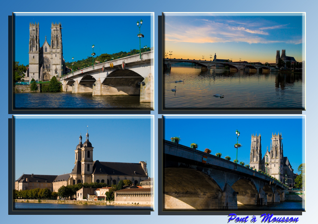 Wallpapers Constructions and architecture Bridges - Aqueduct carte postale de Pont  Mousson