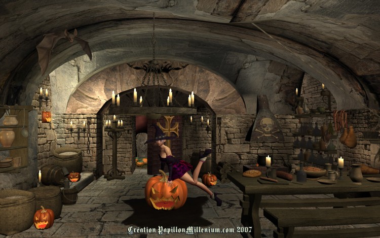 Fonds d'cran Art - Numrique 3D - Poser Halloween