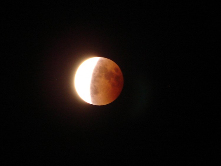 Fonds d'cran Espace Lune eclipse de lune