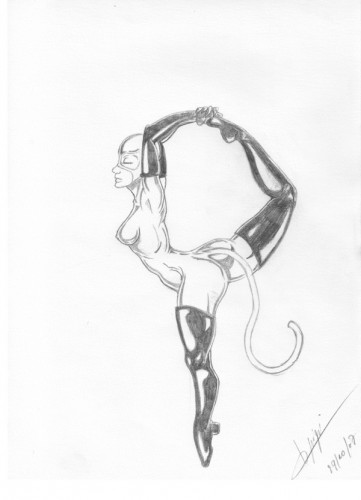 Fonds d'cran Art - Crayon Personnages catwomen