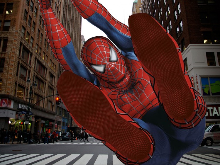 Fonds d'cran Cinma Spider-Man 3 Spiderman en ville