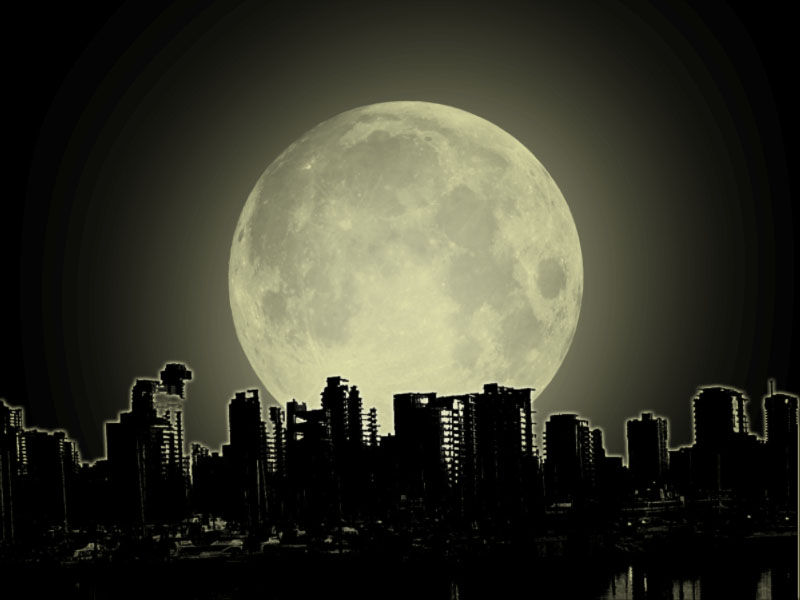 Wallpapers Digital Art Style Urbain moonlight