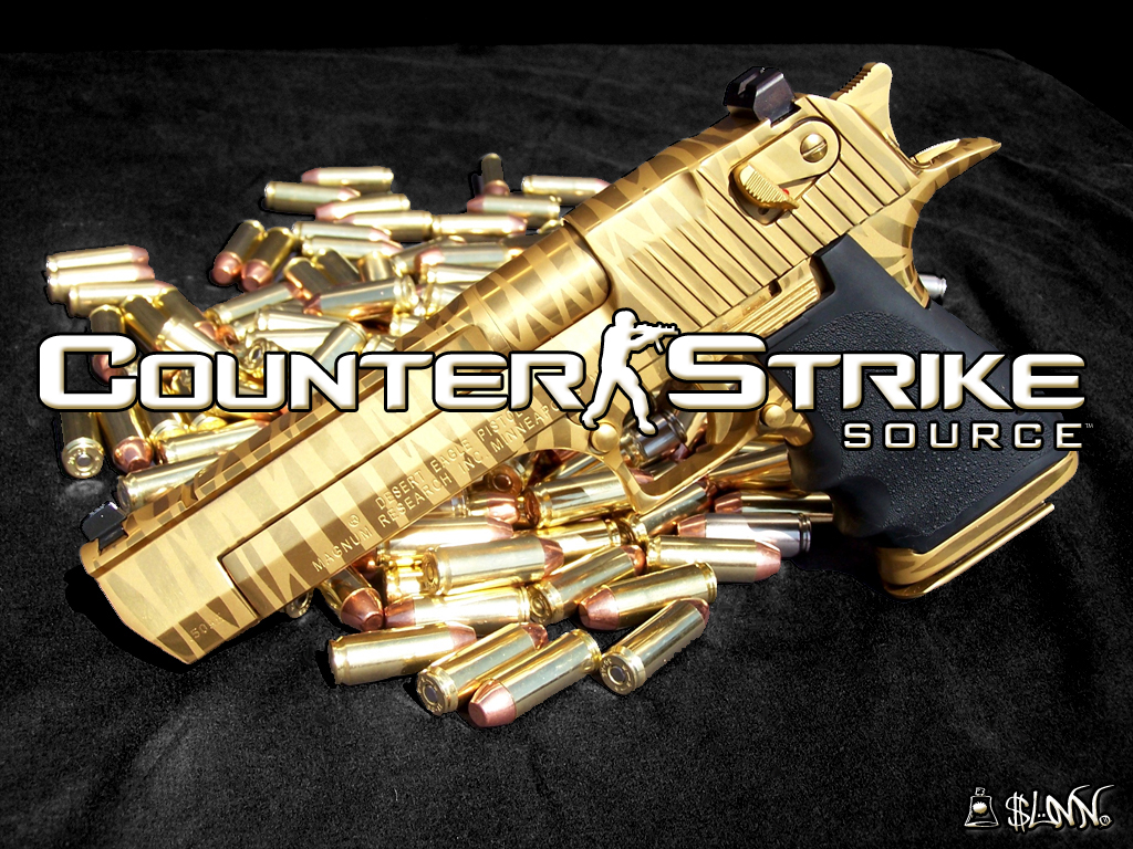 Fonds d'cran Jeux Vido Counter-Strike Source Counter-Strike: Source Gold Deagle