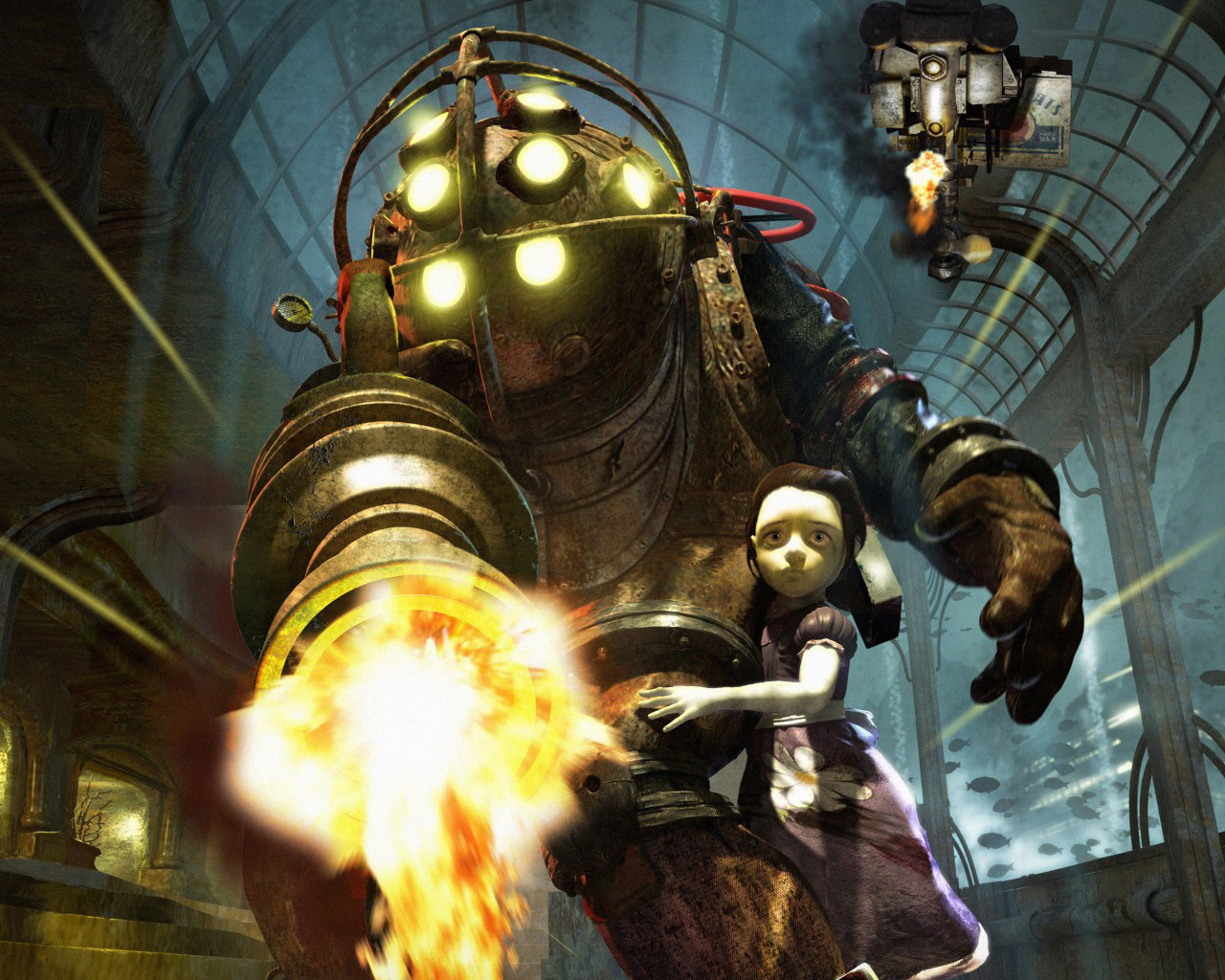 Wallpapers Video Games BioShock 1 and 2 BigDady