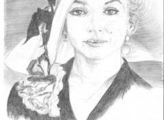 Wallpapers Art - Pencil Marilyn Monroe