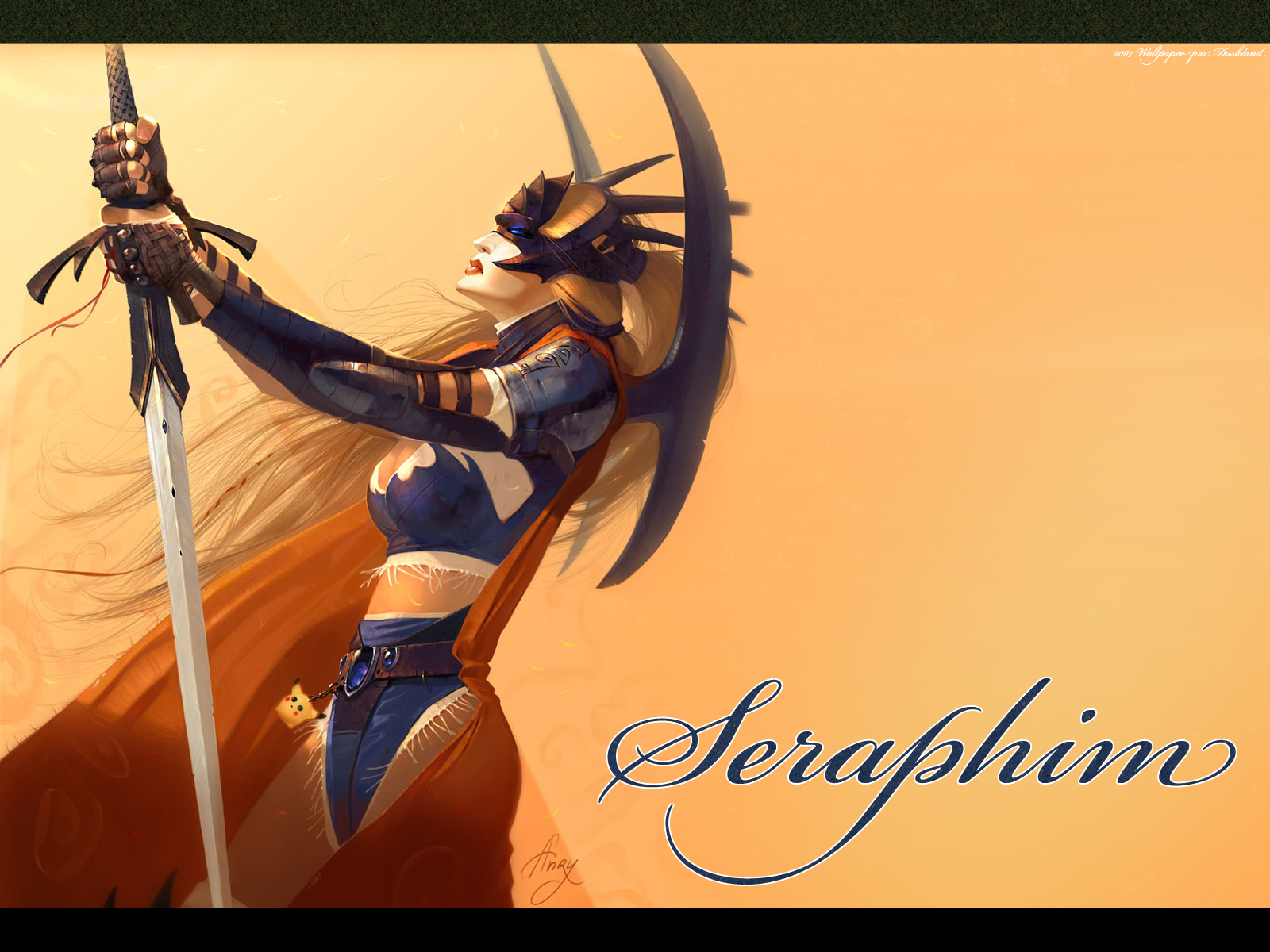 Wallpapers Art - Painting Fantasy Seraphim By *Anry