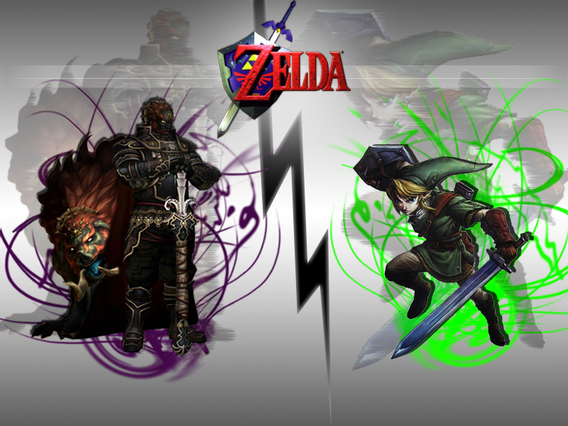 Wallpapers Video Games The Legend of Zelda : Twilight Princess link vs ganondorf