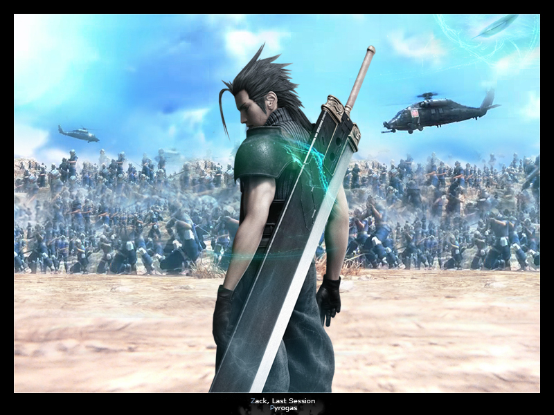 Wallpapers Video Games Final Fantasy VII Zack Last Session