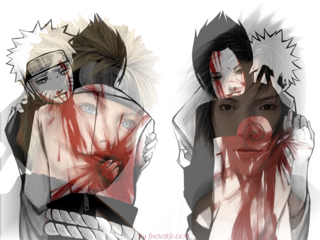 Fonds d'cran Manga Naruto Naruto Sasuke The End