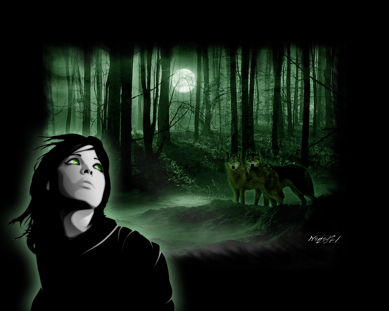 Wallpapers Digital Art Spirit The forest spirits