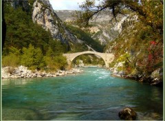 Fonds d'cran Constructions et architecture Pont du Tusset (gorges du Verdon)