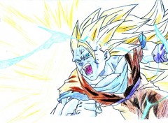 Wallpapers Art - Pencil Goku 3rd form