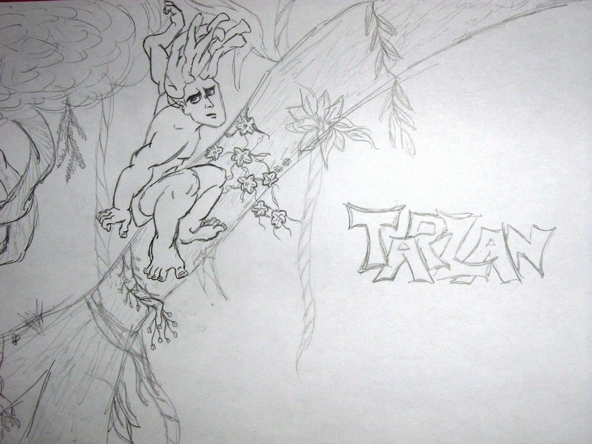 Fonds d'cran Art - Crayon Dessins anims - Tarzan Tarzan