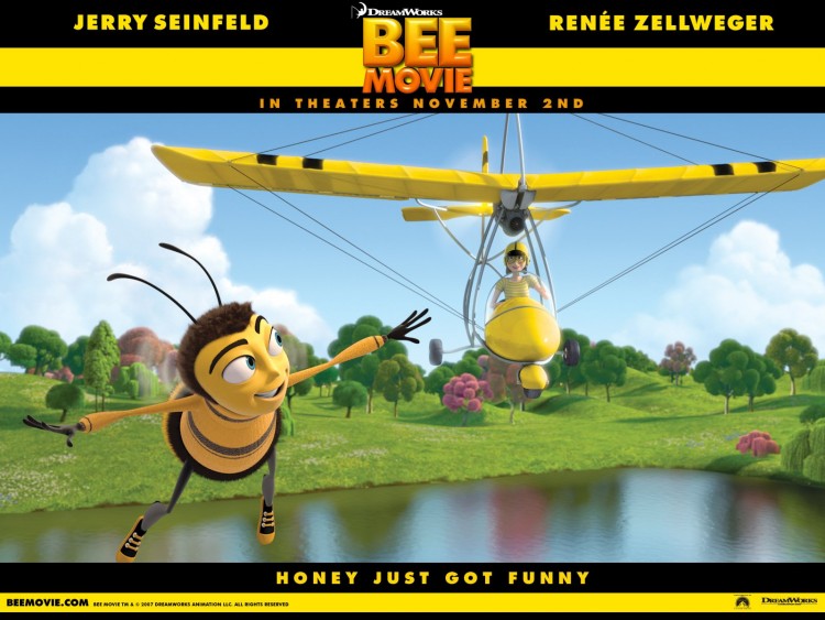 Fonds d'cran Dessins Anims Bee Movie - Drle d'Abeille Wallpaper N185090