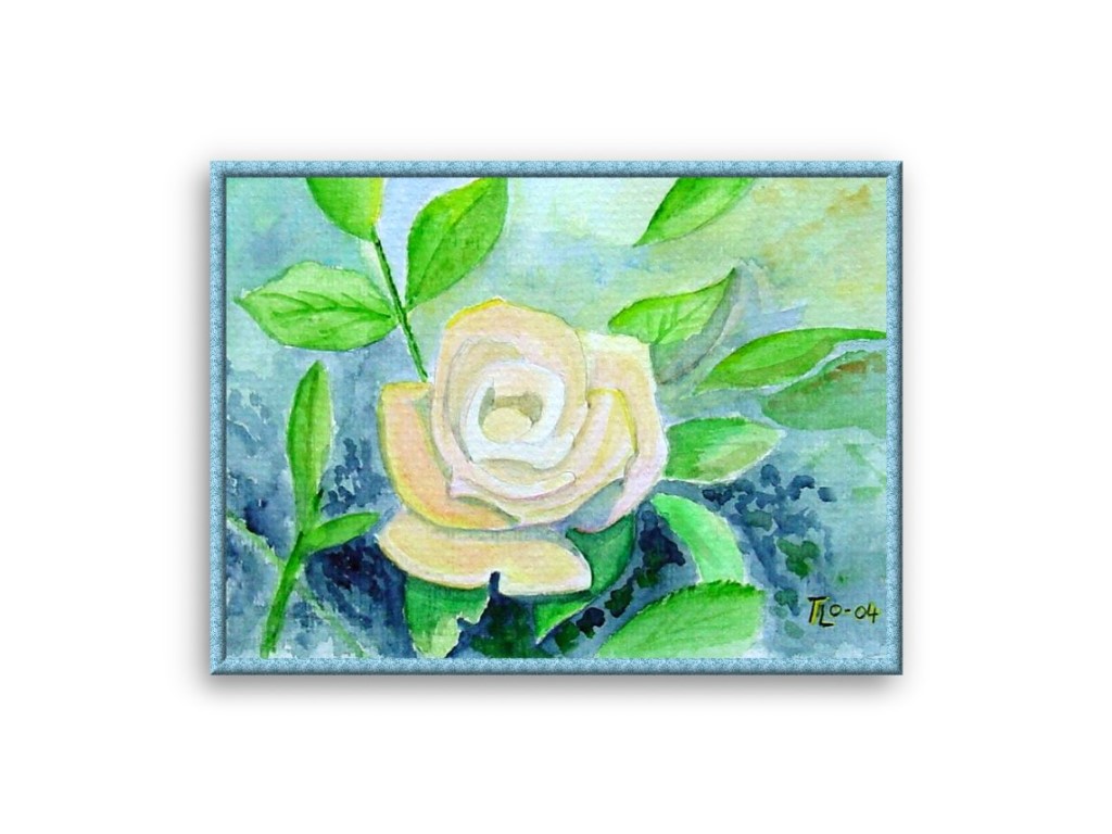 Fonds d'cran Art - Peinture Fleurs rose